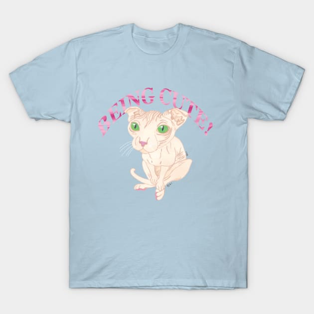 UKRANIAN LEVKOY CAT BEING CUTE T-Shirt by BeritValk